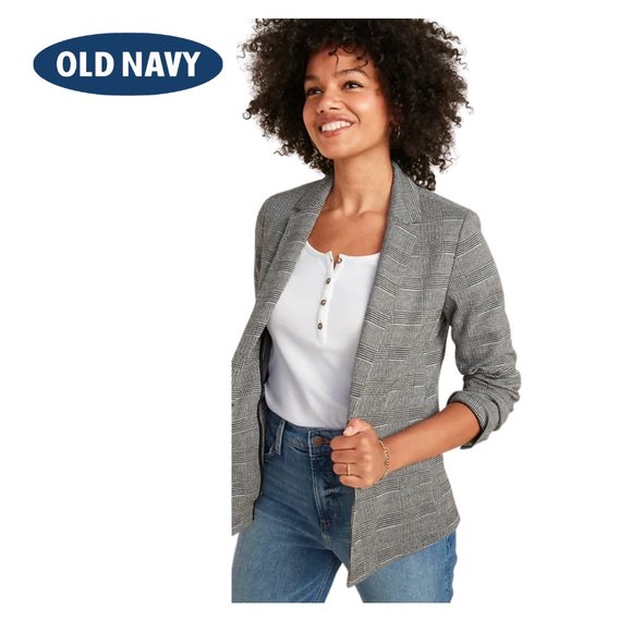 Old Navy Jackets & Blazers - NEW Old Navy Classic Glen Plaid Blazer Size Large